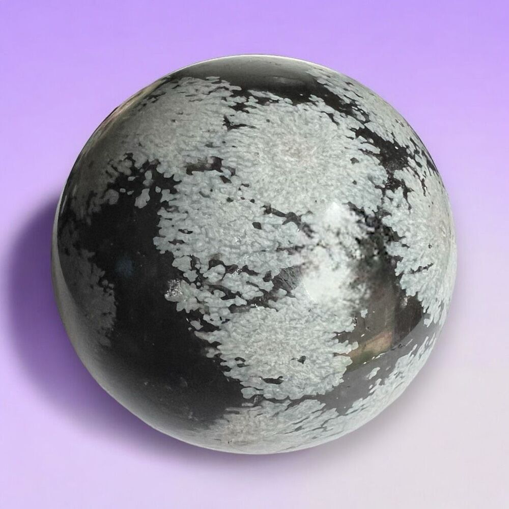 Snowflake Obsidian Crystal Sphere